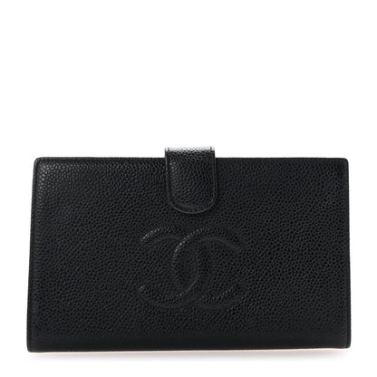 Chanel Caviar Timeless CC Zipped Pocket Wallet Black 1 of 7