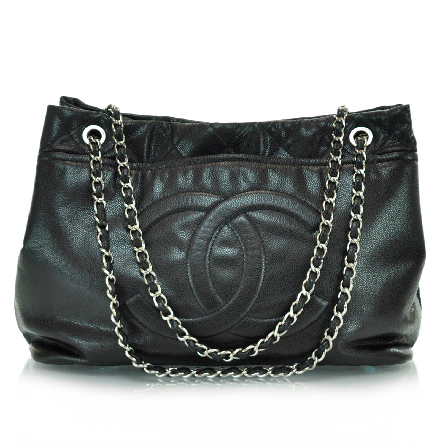 Chanel Washed Caviar Timeless Large Shopping Tote Black 1 of 12