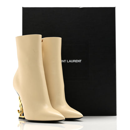 Saint Laurent Soft Calfskin Opyum 110 Ankle Boots 36.5 Real Beige 10 of 10