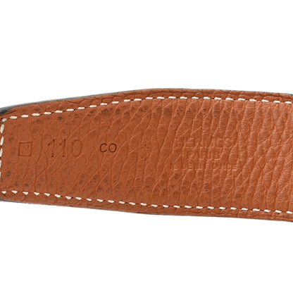 Hermes Box Togo 32mm H Belt 110 44 Black Gold 5 of 8