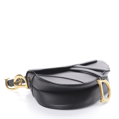 Christian Dior Grained Calfskin Saddle Bag Black 4 of 8