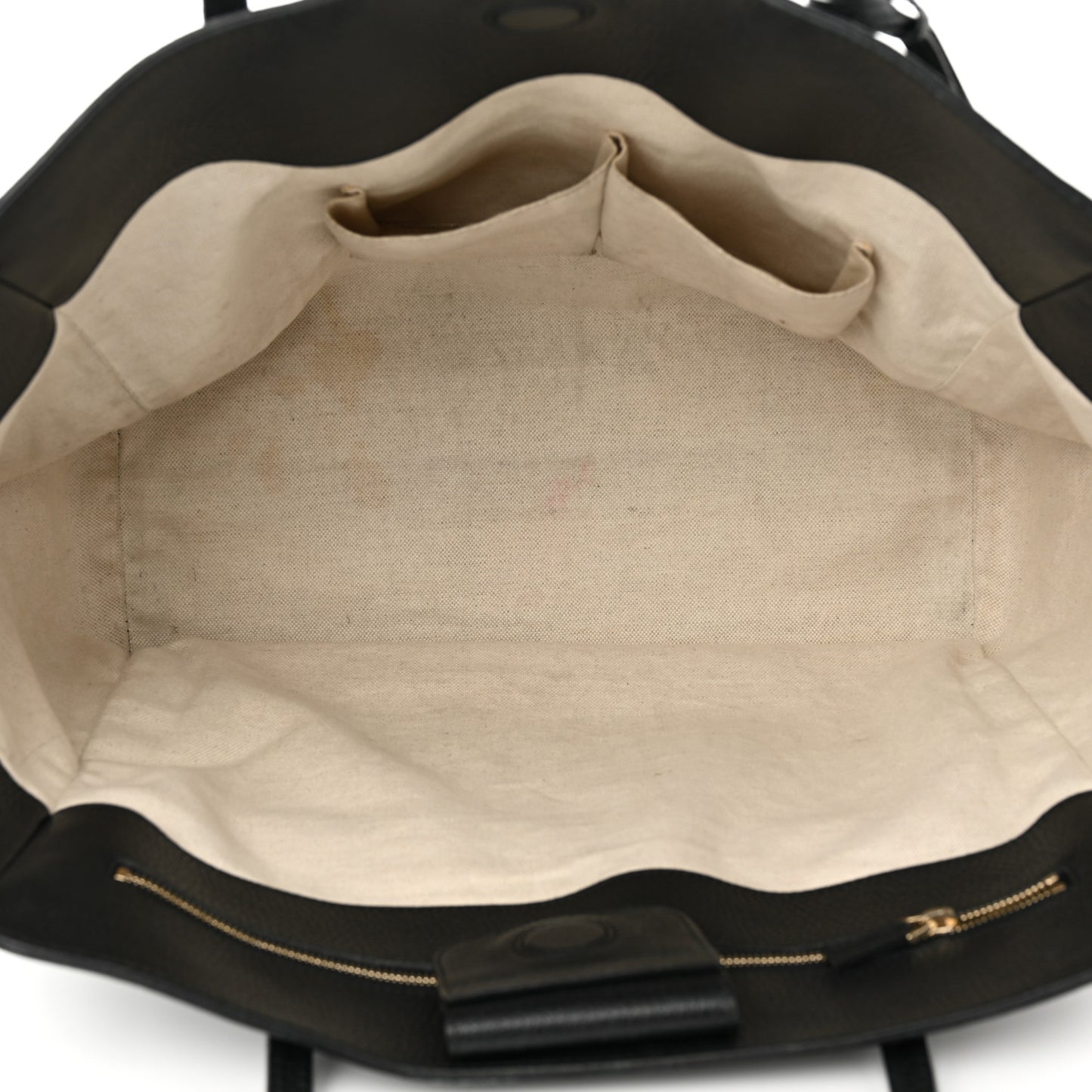 Pebbled Calfskin Medium Swing Tote Black