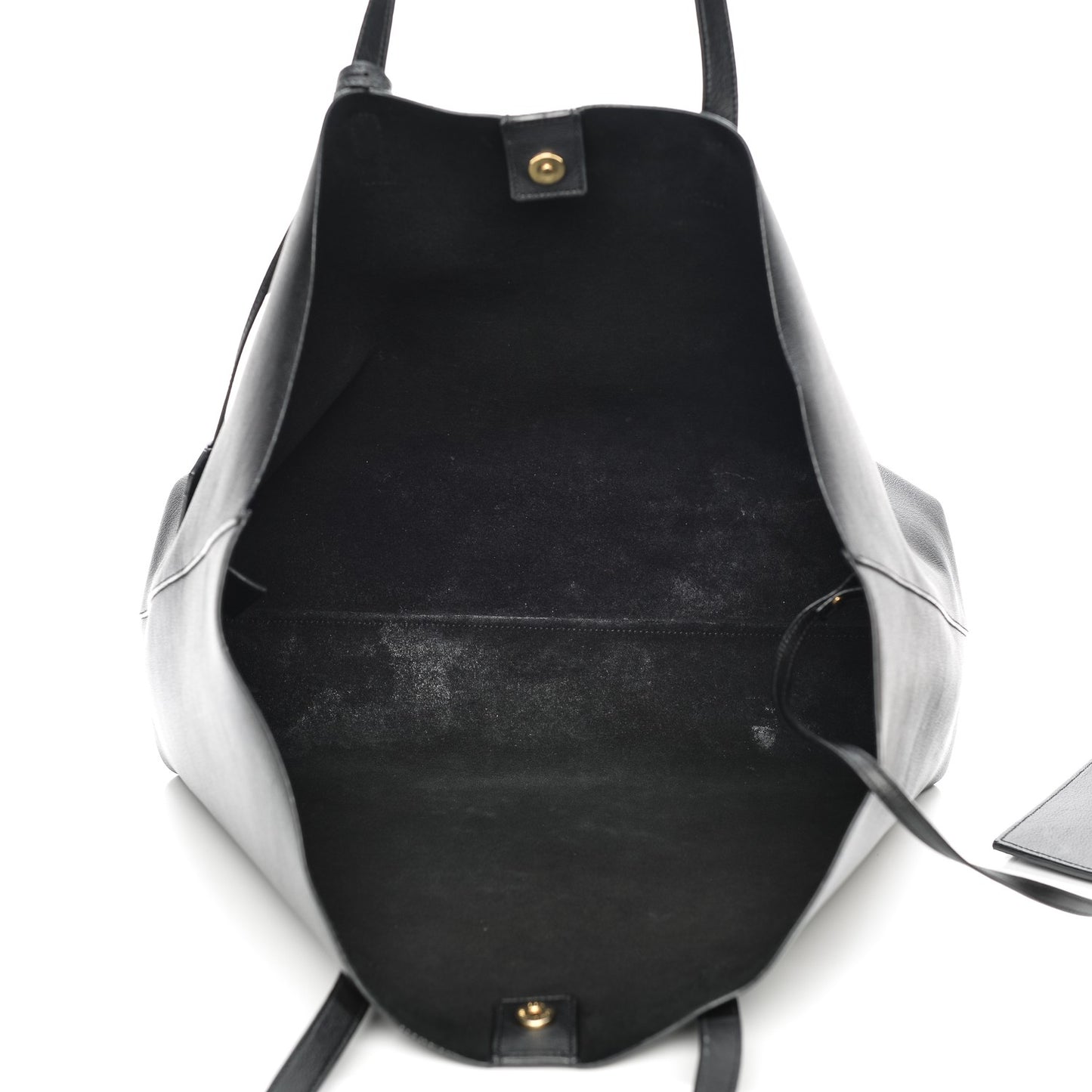 Calfskin Large Shopping Tote Black