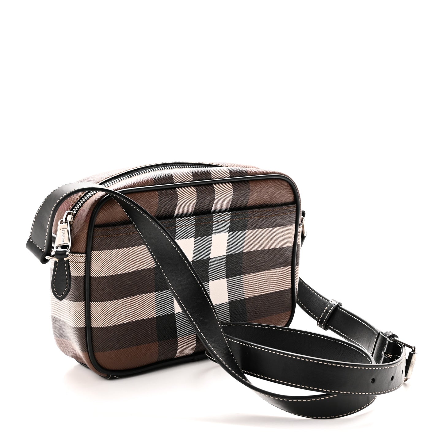 Canvas Check Paddy Messenger Birch Brown