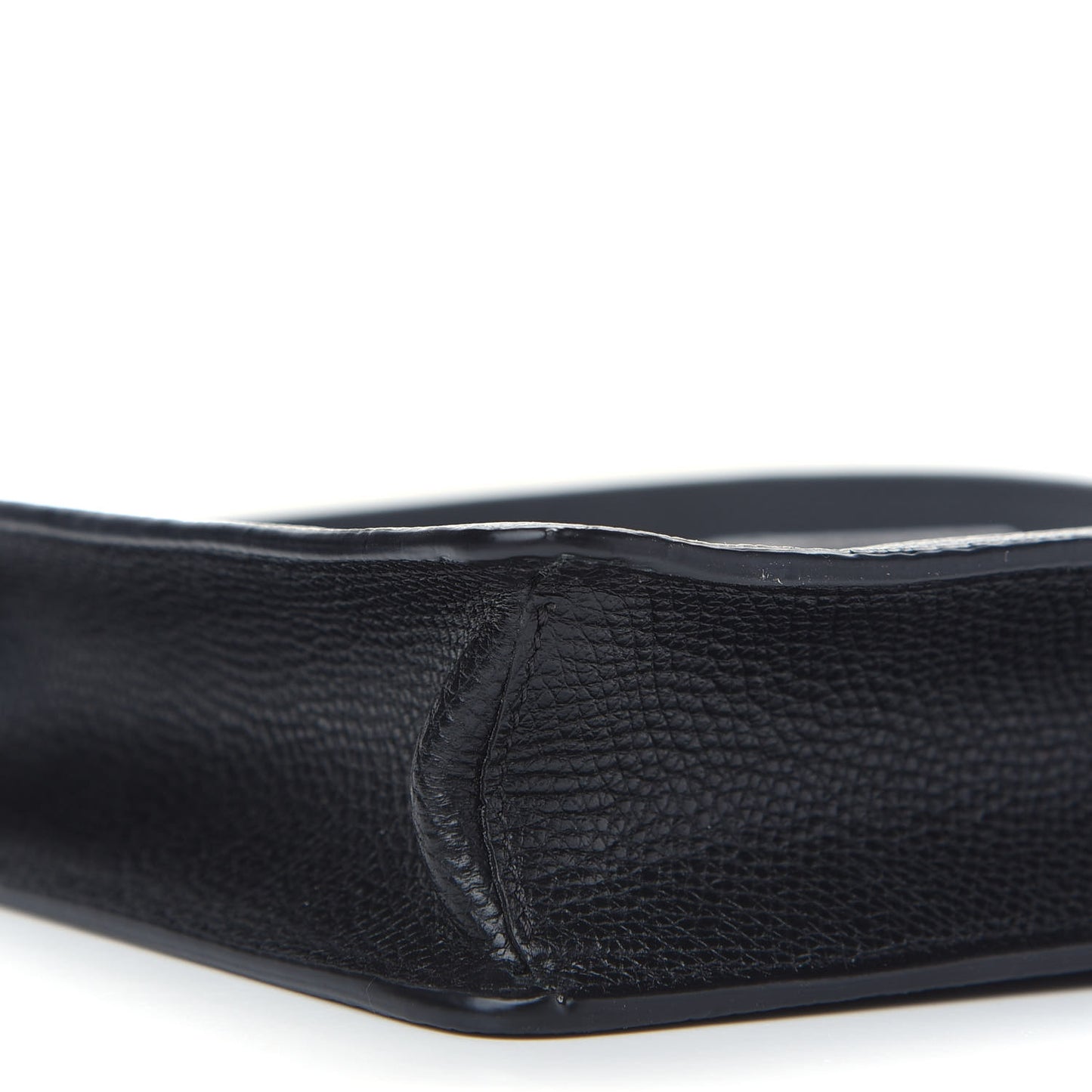 Grainy Calfskin VSling Clutch Black