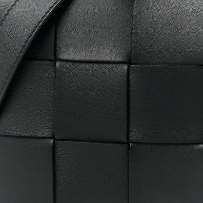 Bottega Veneta Lambskin Maxi Intrecciato Cassette Crossbody Bag Black 9 of 11