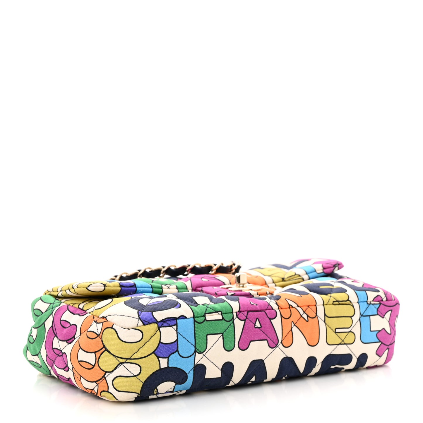 Printed Silk CC Small Single Flap Multicolor