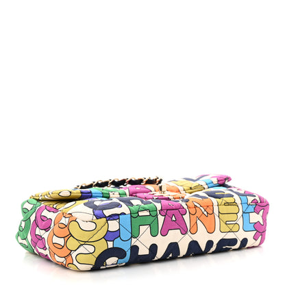 Chanel Printed Silk CC Small Single Flap Multicolor 4 of 10