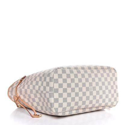 Louis Vuitton Damier Azur Neo Neverfull MM Rose Ballerine 4 of 8