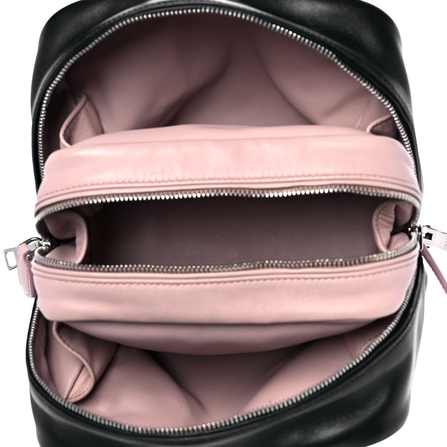 Prada Soft Calf Small Inside Tote Black Mughetto 4 of 9