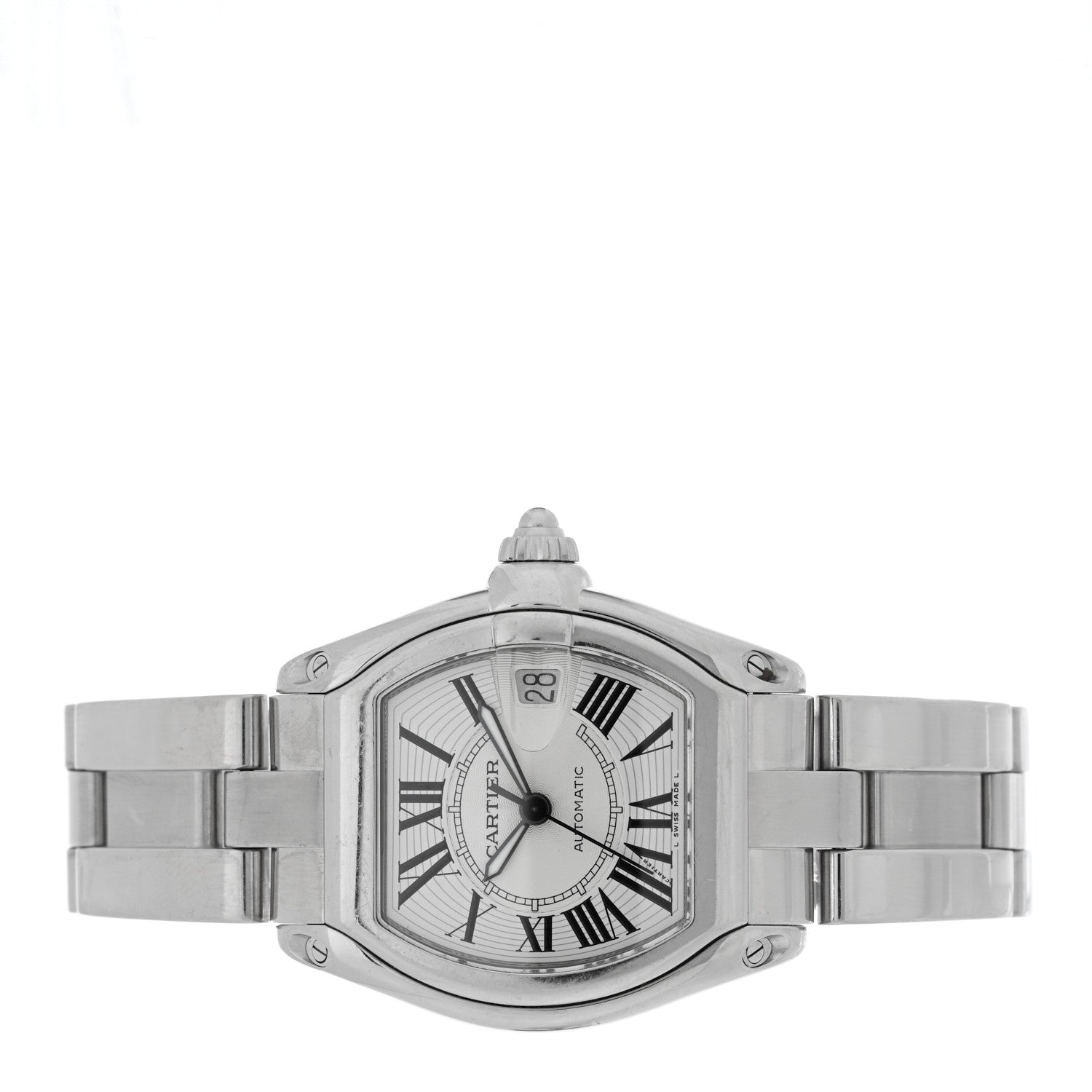 Cartier Stainless Steel 37mm Roadster Automatic Watch 2 of 5