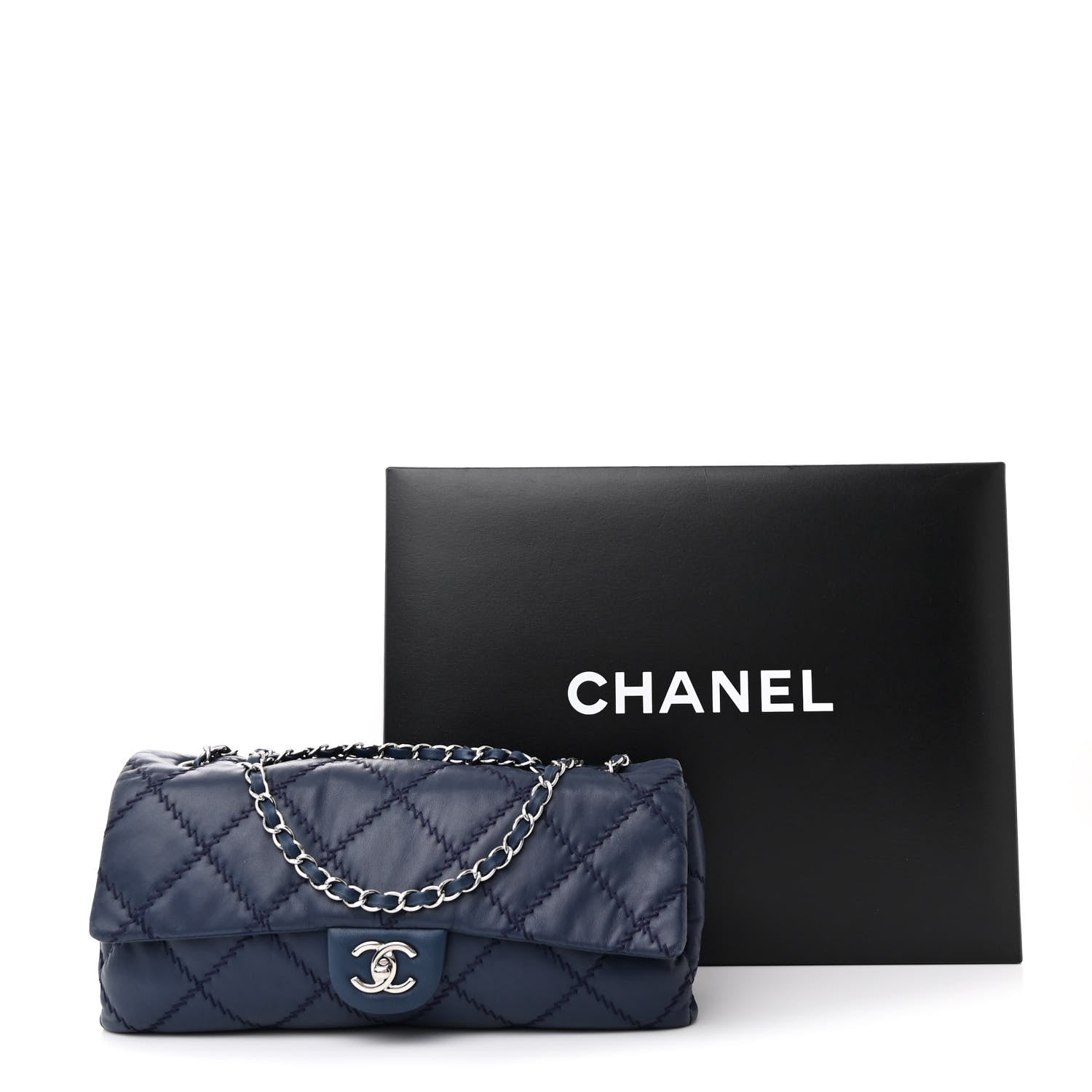 Chanel Lambskin Ultimate Stitch Flap Blue 14 of 14