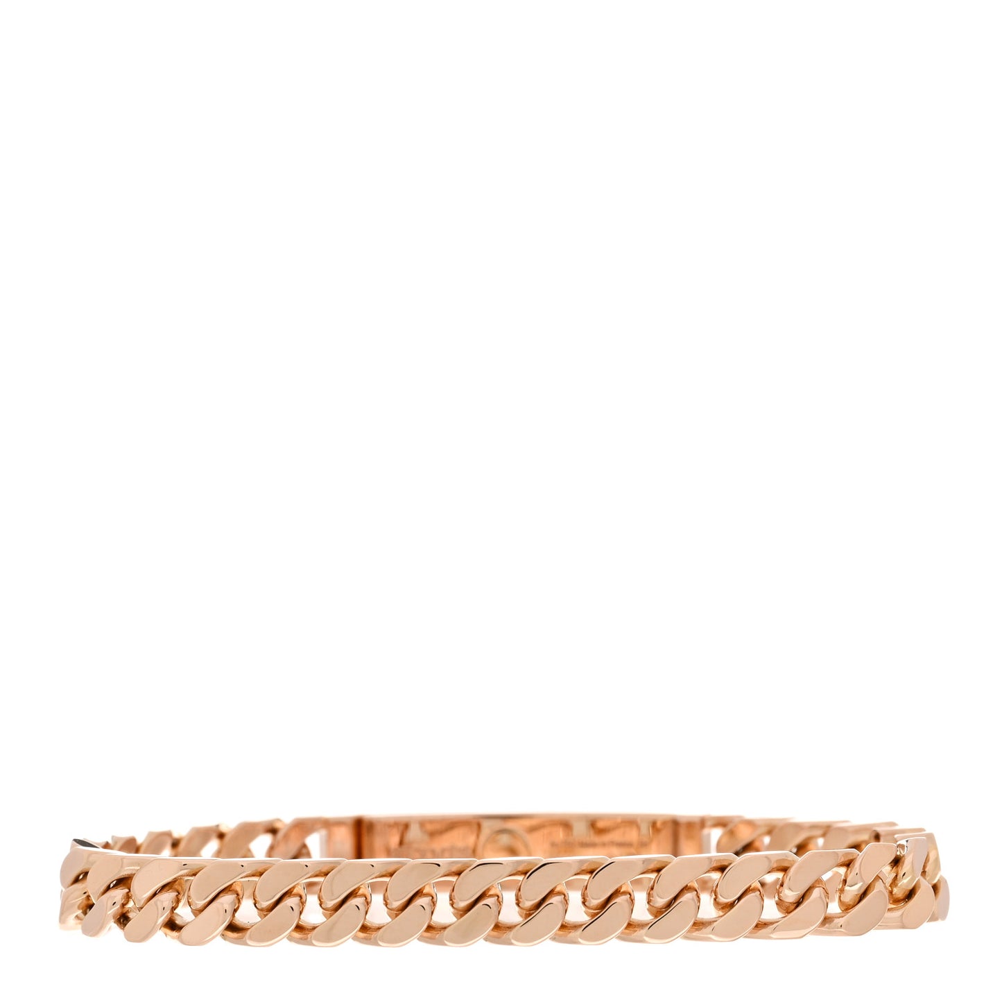 18K Rose Gold Diamond PM Kelly Gourmette Bracelet SH