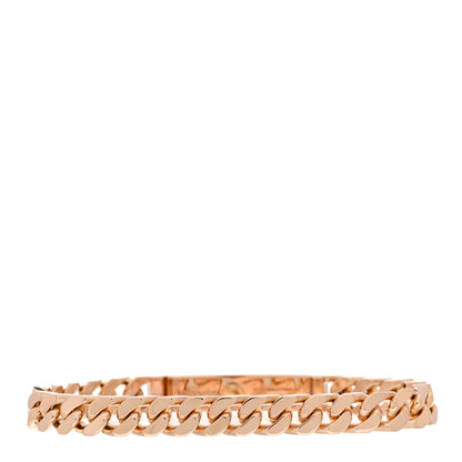 Hermes 18K Rose Gold Diamond PM Kelly Gourmette Bracelet SH 2 of 4