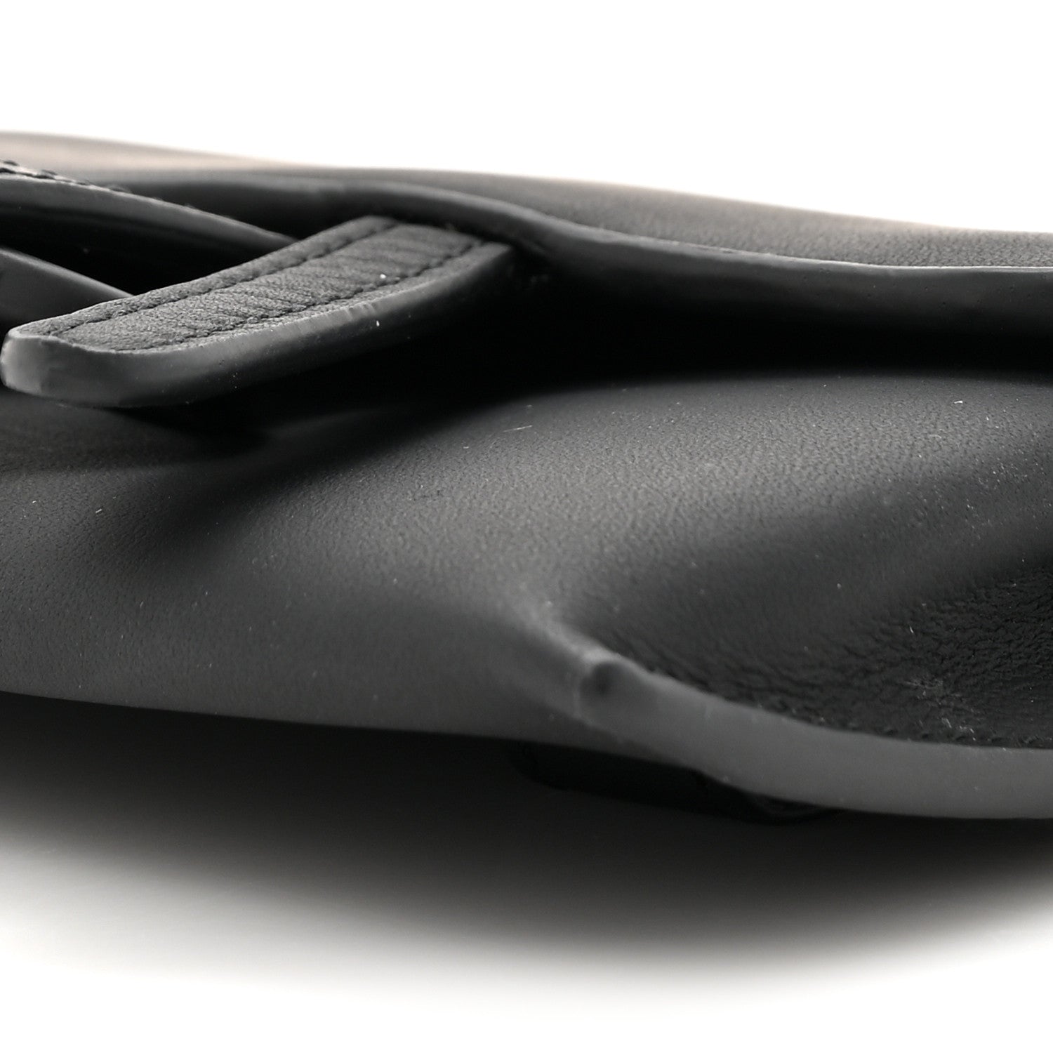 Christian Dior Ultra Matte Calfskin Nano Saddle Chain Pouch Black 8 of 10
