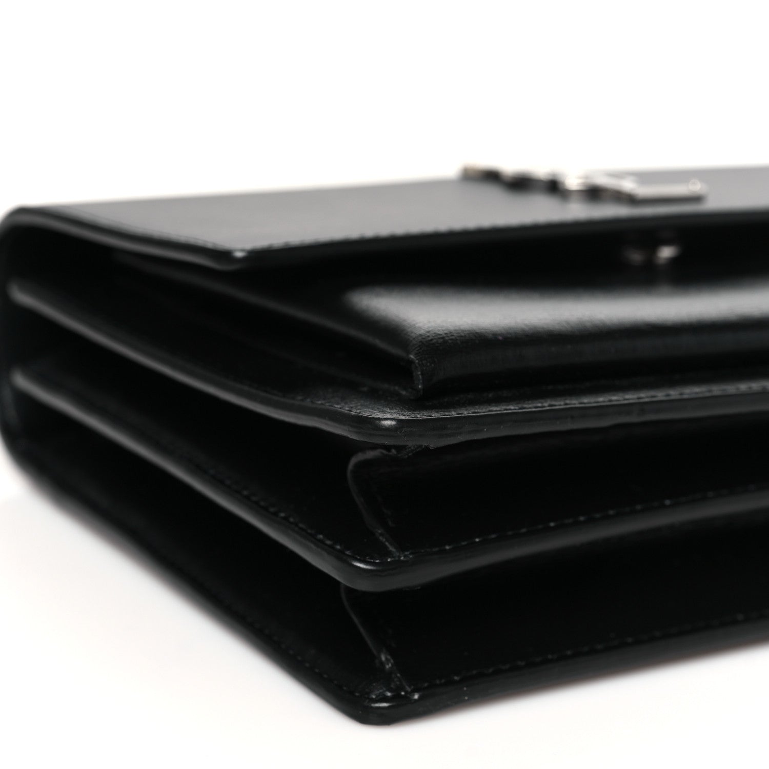 Saint Laurent Calfskin Medium Monogram Sunset Black 8 of 9