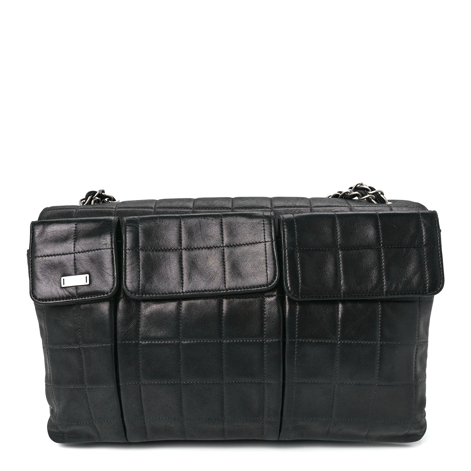 Chanel Lambskin Square Stitched Reissue Multi Pocket Flap Black 13 of 13