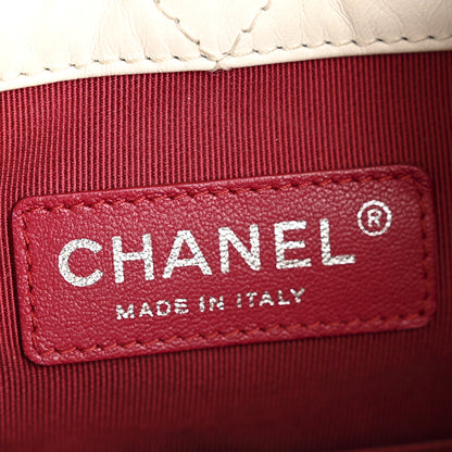 Chanel Aged Calfskin Quilted Small Gabrielle Backpack Black White 6 of 12