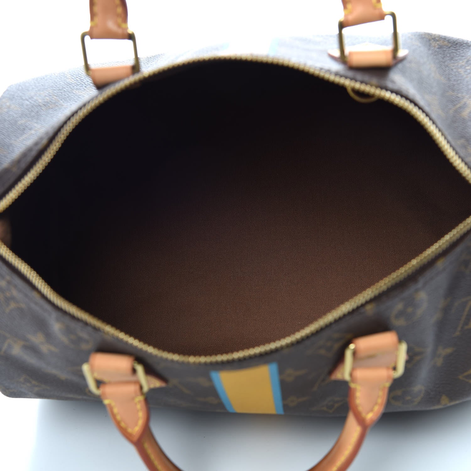 Louis Vuitton Monogram My LV Heritage Speedy 30 Yellow Blue Clair 7 of 11