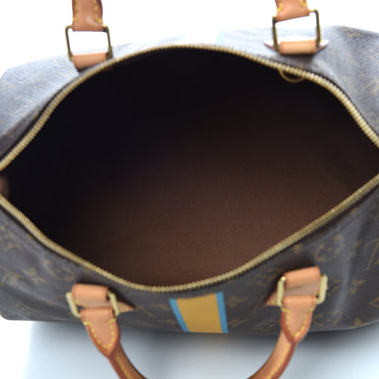 Louis Vuitton Monogram My LV Heritage Speedy 30 Yellow Blue Clair 7 of 11