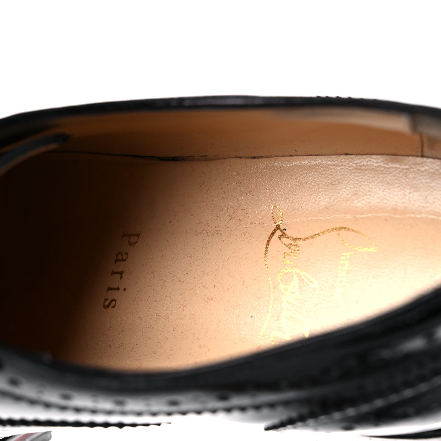 Patent Charletta Brogue Oxfords 37.5 Black