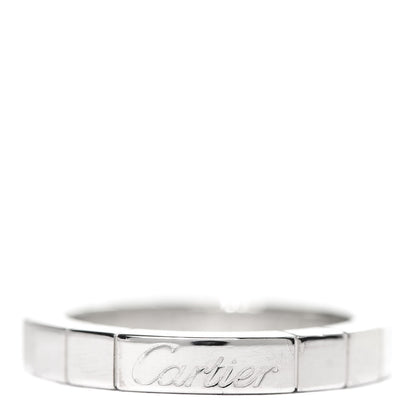 Cartier 18K White Gold Lanieres Ring 48 4.5 1 of 4