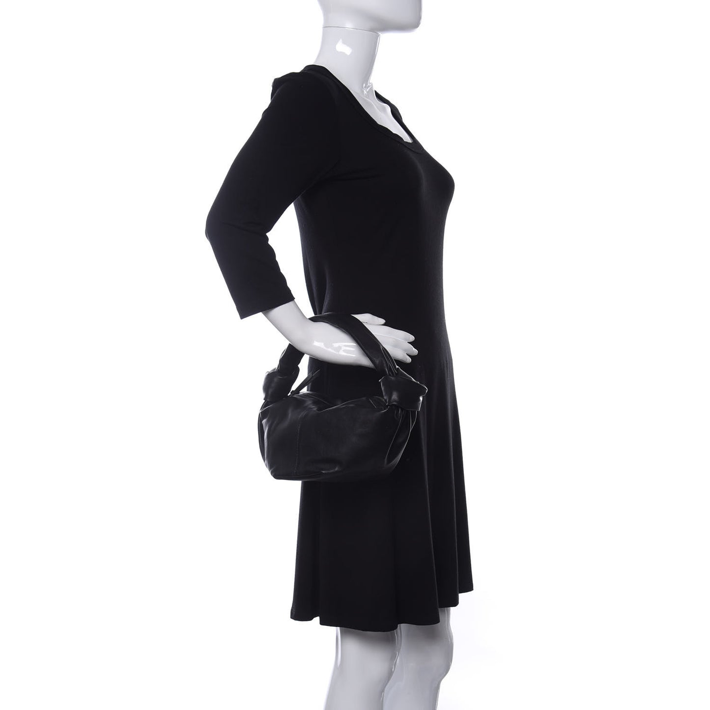 Nappa Mini Double Knot Bag Black
