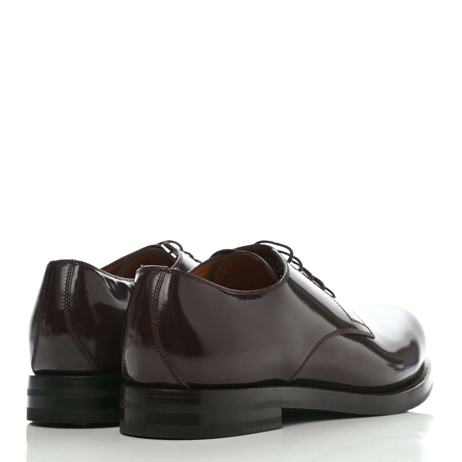 Gucci Calfskin Shade Lux Mens Lace Up Oxfords 8.5 Cocoa 4 of 15
