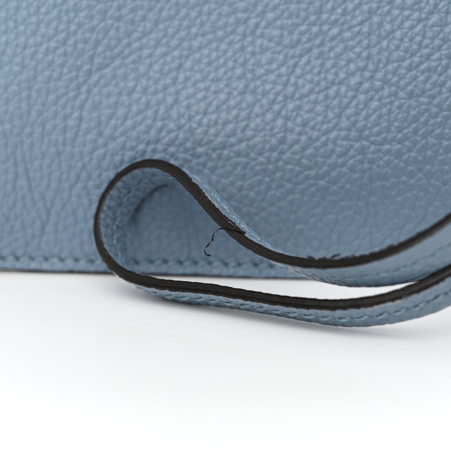 Grainy Calfskin Nine2Five East West Tote Smoky Blue
