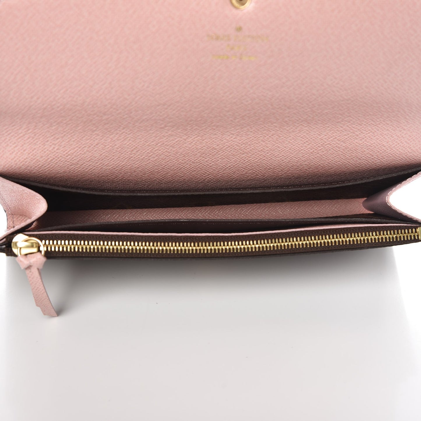 Monogram Emilie Wallet Rose Ballerine