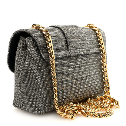 Celine Glitter Textile Teen Victoire Bag Gold 3 of 9