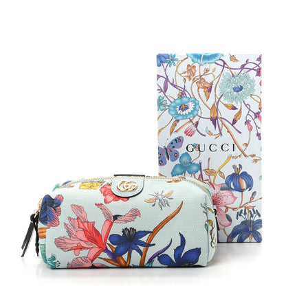 Gucci Canvas Flora GG Marmont Pouch Cosmetic Case Multicolor 8 of 8