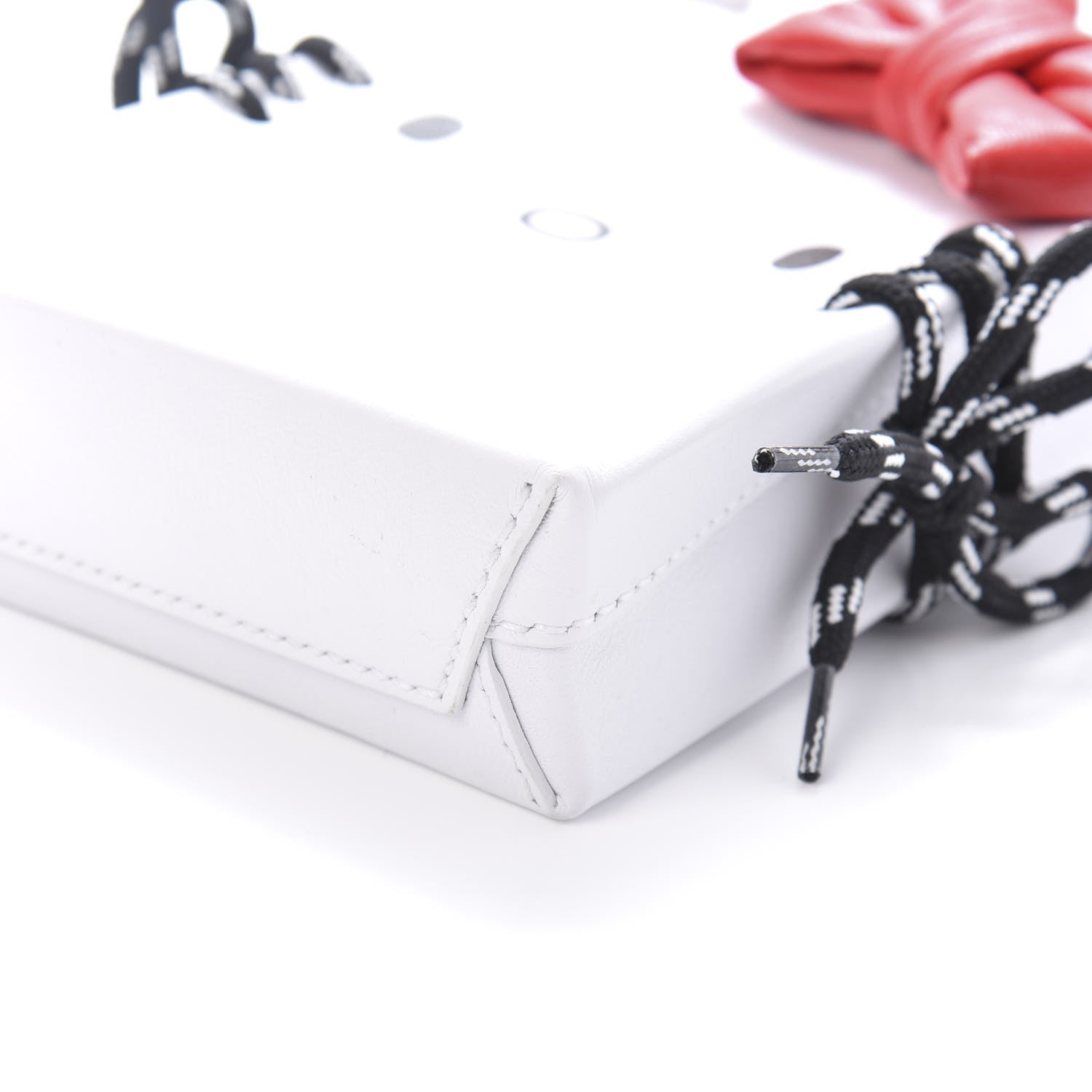 Balenciaga Calfskin Hello Kitty Phone Holder White 7 of 10