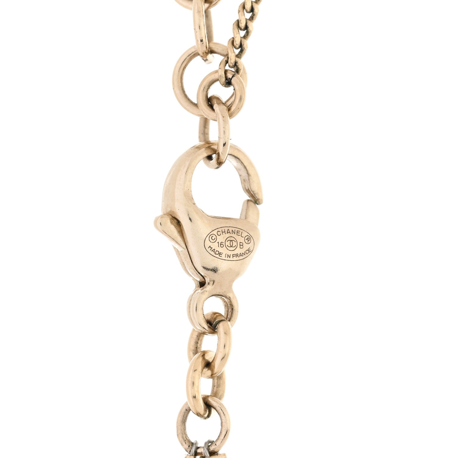 Chanel Pearl Crystal CC Bow Choker Necklace Gold 4 of 6