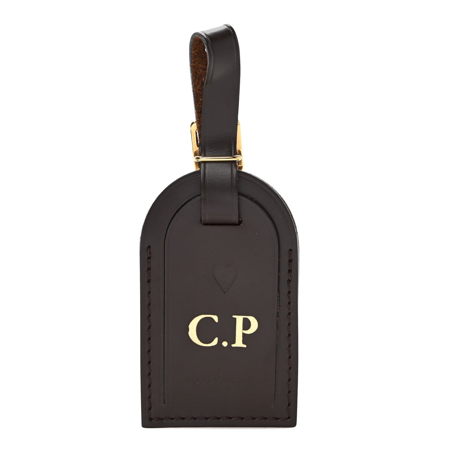 Calfskin Luggage Tag Ebene