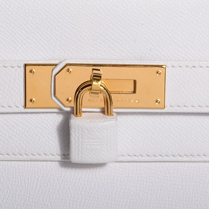 Hermes Epsom Kelly Sellier 40 White 10 of 25