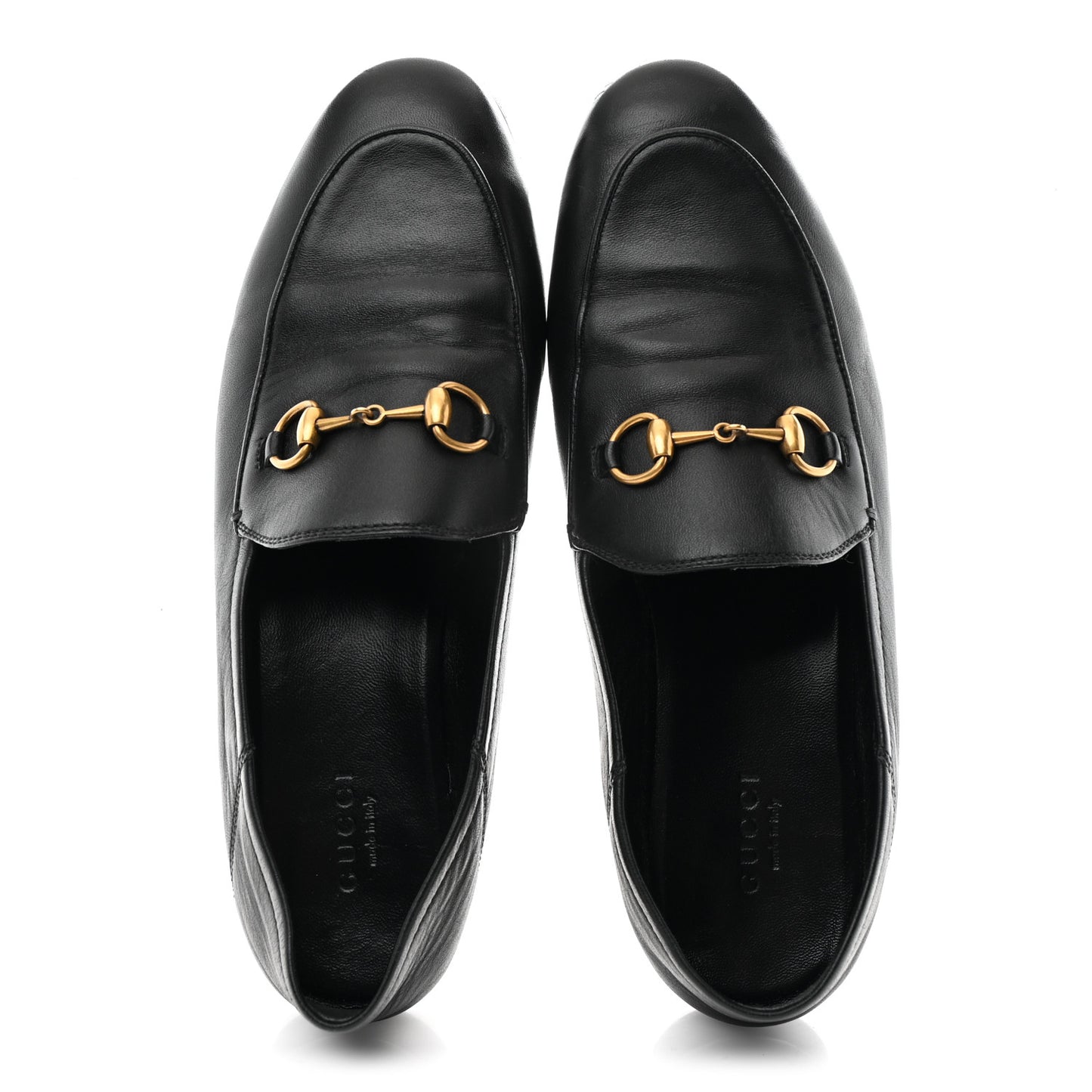 Lambskin Womens Brixton Horsebit Loafers 37.5 Black