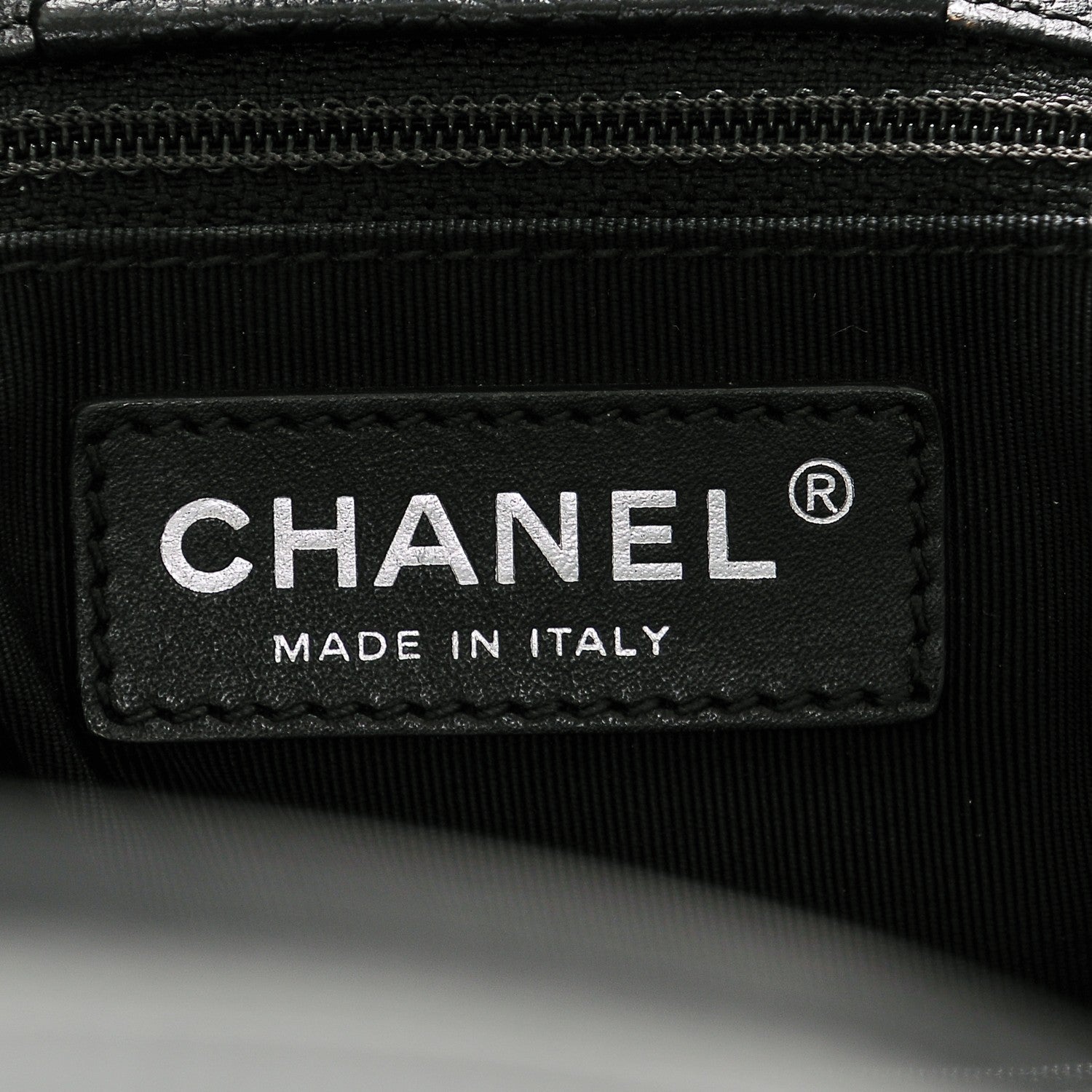 Chanel Calfskin Cerf Executive Shopper Tote Black 6 of 7