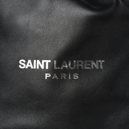 Saint Laurent Lambskin Teddy Drawstring Bag Black 11 of 11