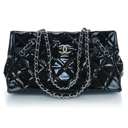 Chanel Patent Medium Cells Tote Black 1 of 10