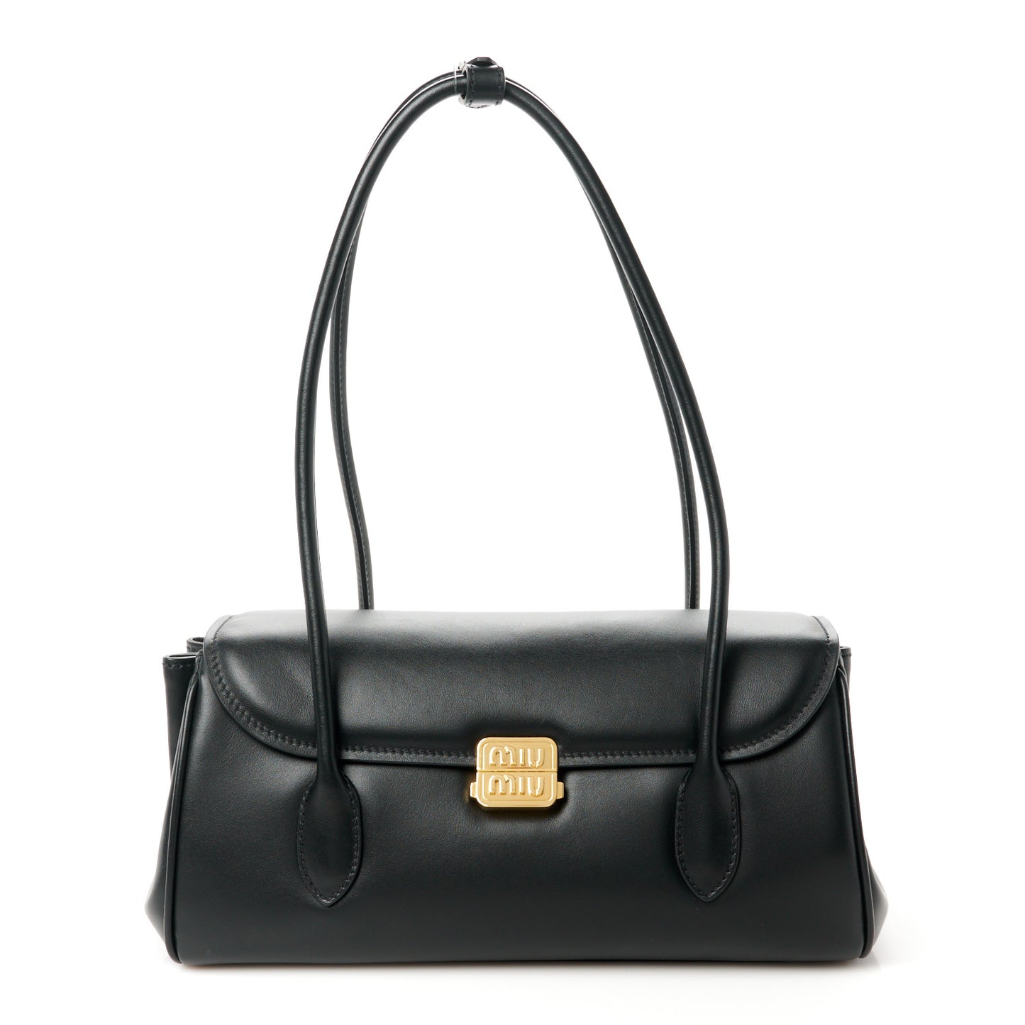 Nappa Padded Shoulder Bag Black