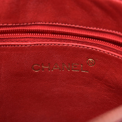 Chanel Lizard Quilted Small Tassel Camera Case Burgundy 5 of 10
