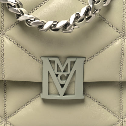 MCM Lambskin Cloud Quilted Travia Shoulder Bag Alfalfa 7 of 9