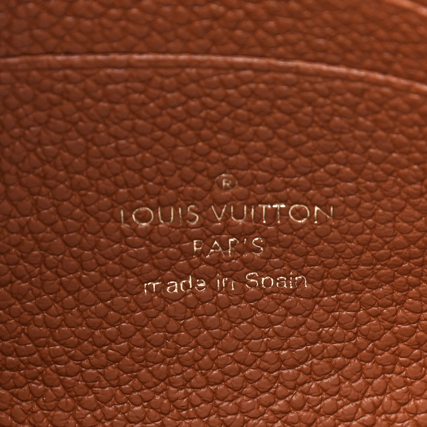 Empreinte Monogram Giant Double Zip Pochette Caramel