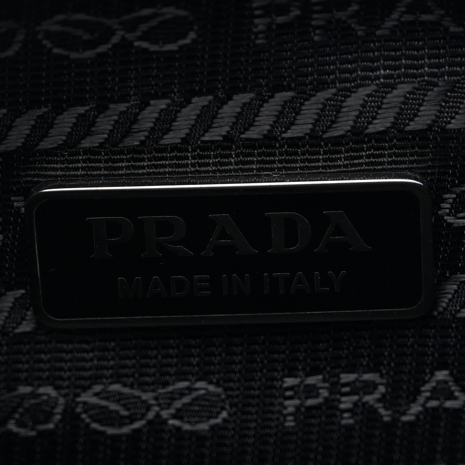 Prada Terry Cloth Mini Re-Edition 2000 Bag Celeste Black 6 of 10