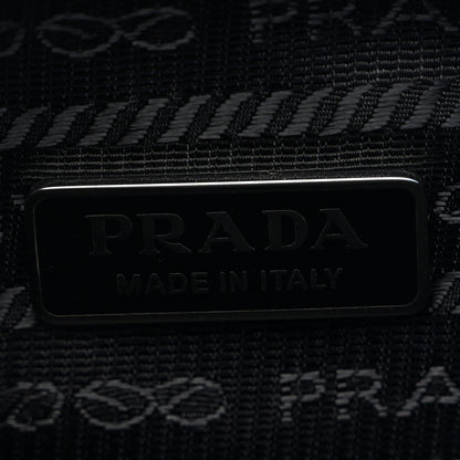 Prada Terry Cloth Mini Re-Edition 2000 Bag Celeste Black 6 of 10
