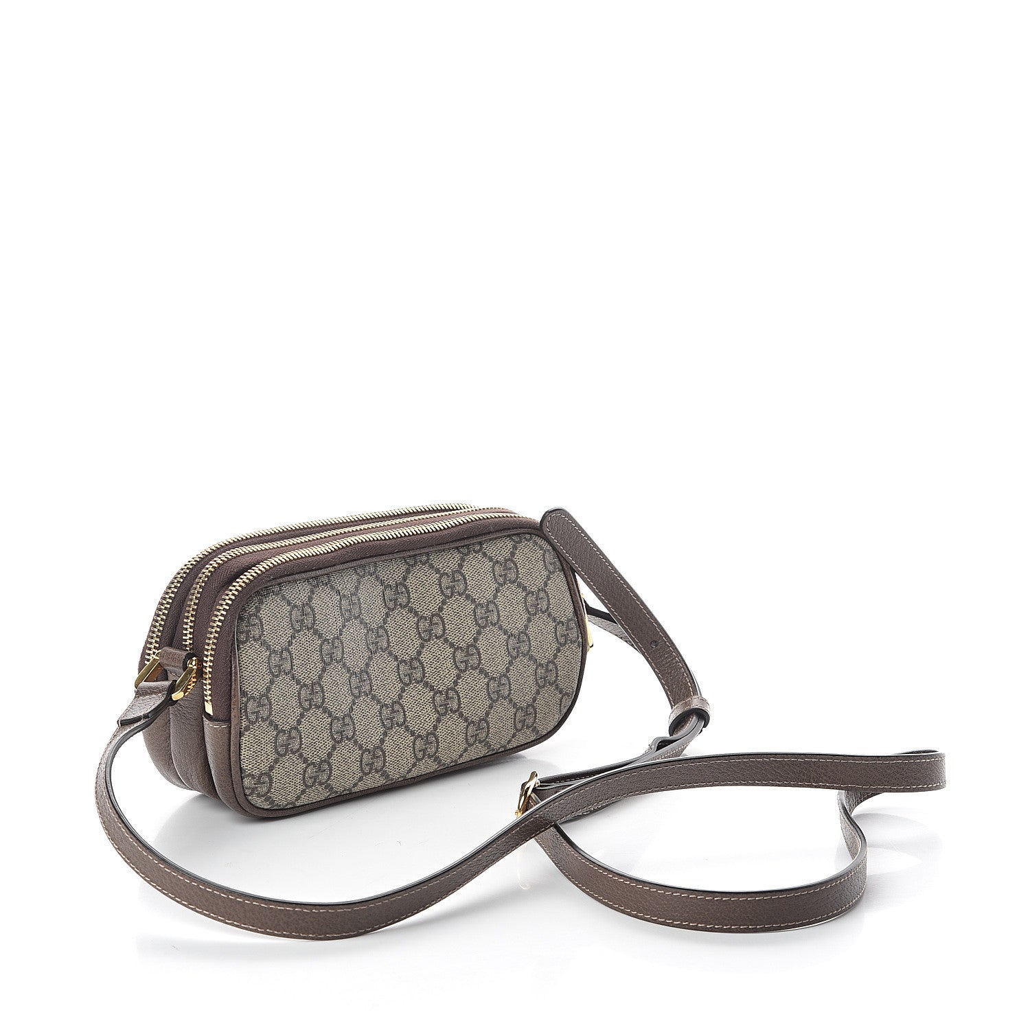 Gucci GG Supreme Monogram Web Mini Ophidia GG Bag Brown 2 of 10