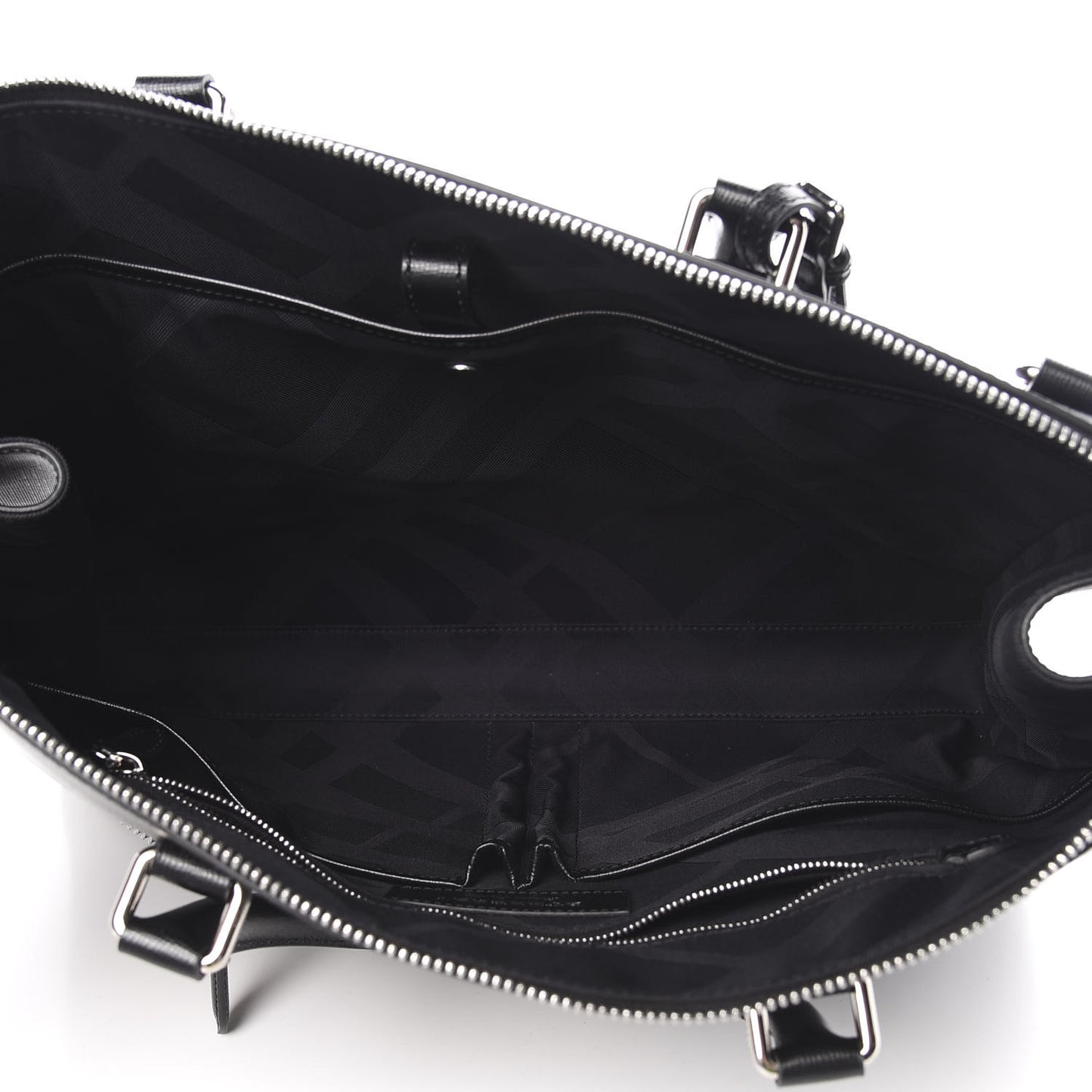 Textured Calfskin Bermondsey Business Briefcase Black