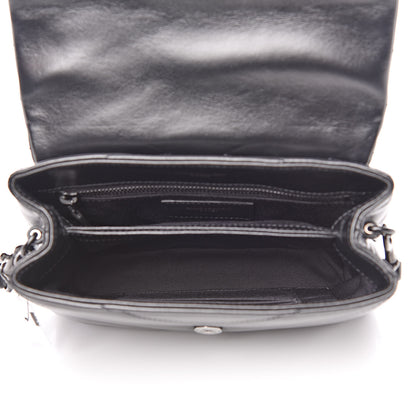 Saint Laurent Calfskin Y Quilted Monogram Toy Loulou Crossbody Bag Black 5 of 11