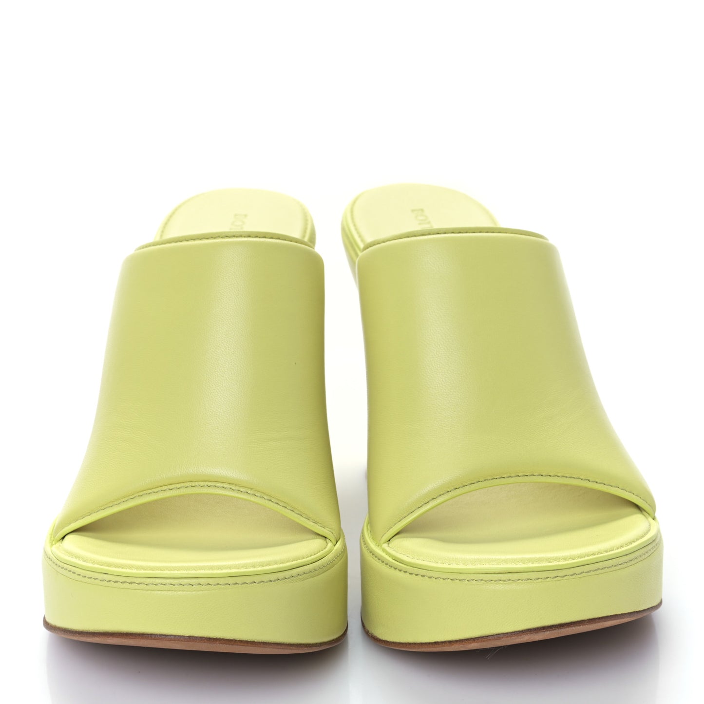 Nappa Lagoon Slide Platform 115 Wedge Sandals 37 Seagrass